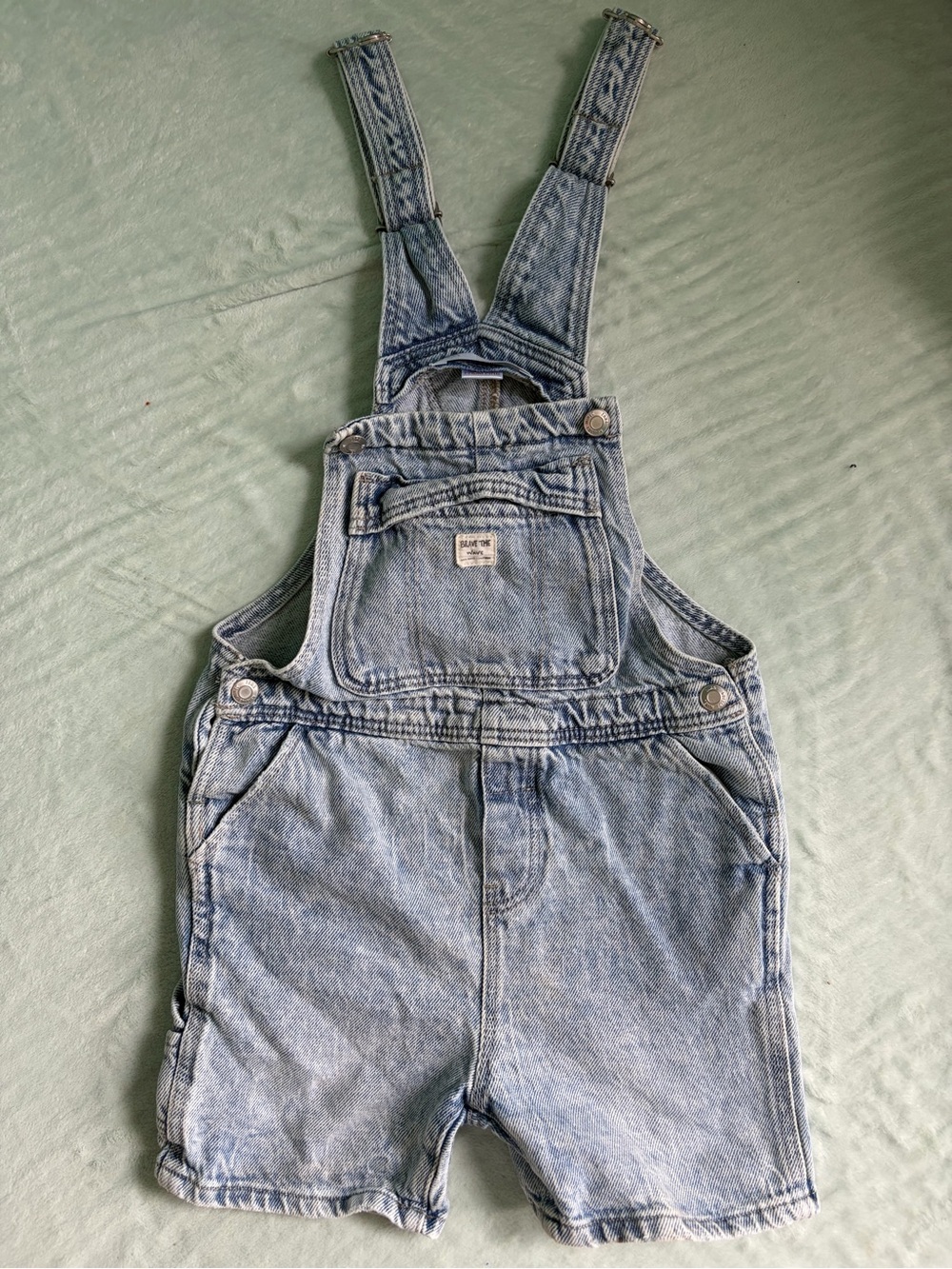 Zara Kids Light Blue Denim Shortalls